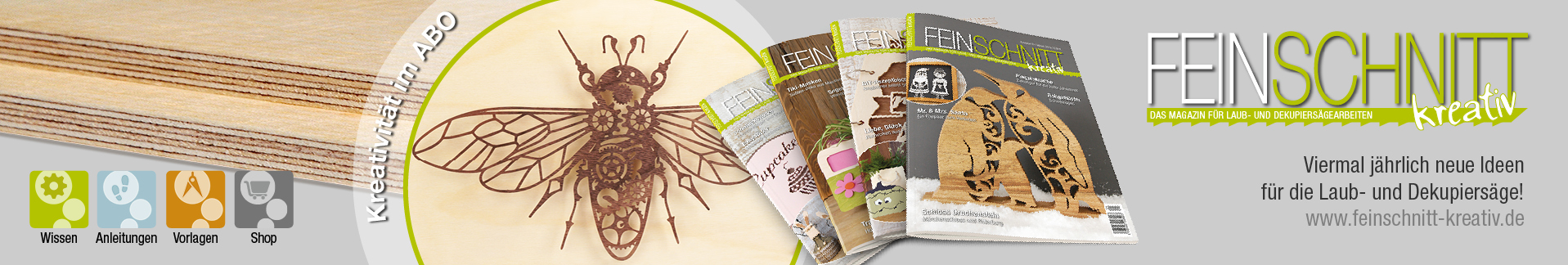 FEINSCHNITTkreativ | Magazin für Laub- und Dekupiersägevorlagen
